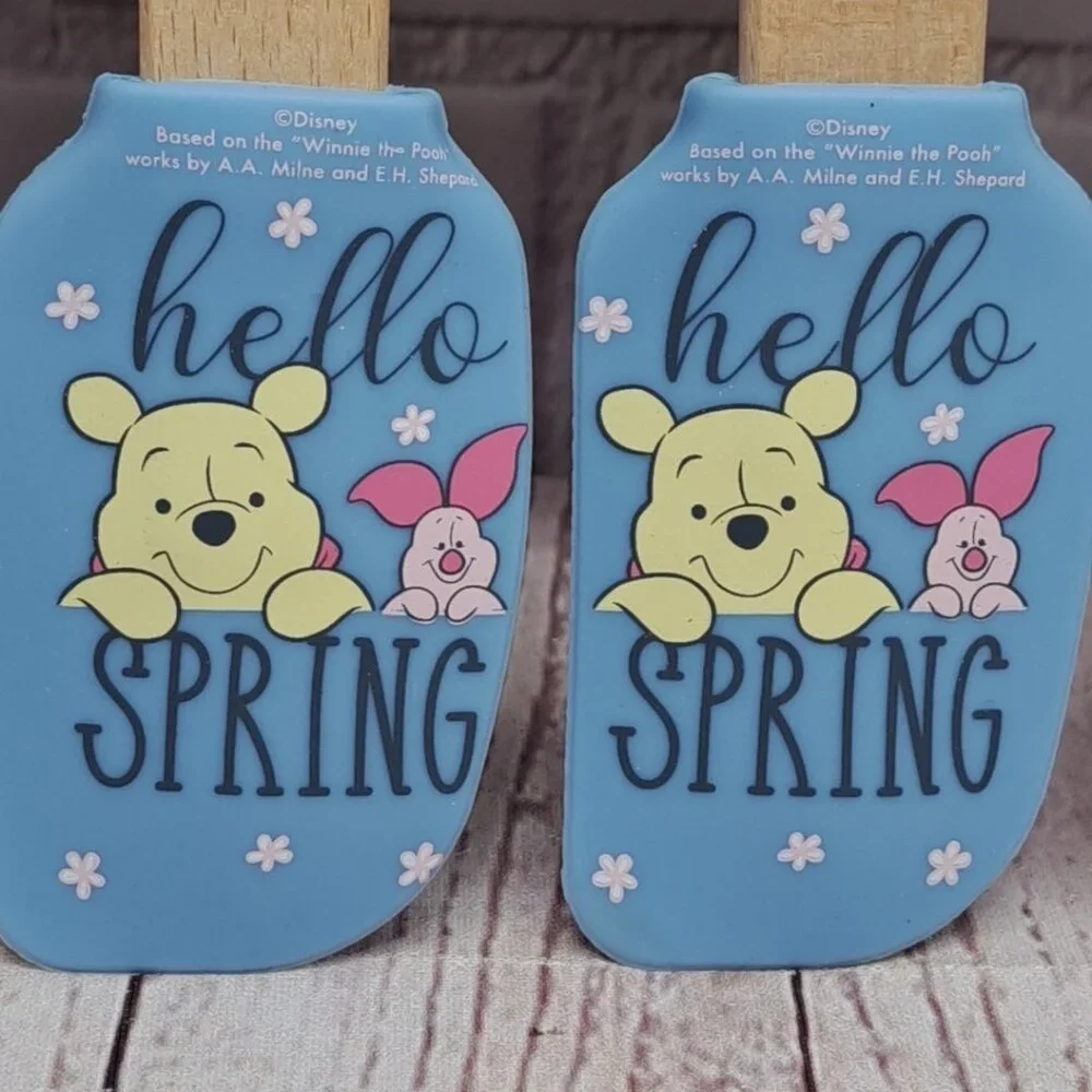 Disney Winnie The Pooh Graphics Spring 4pc‎ Mini Silcone Spatula Set